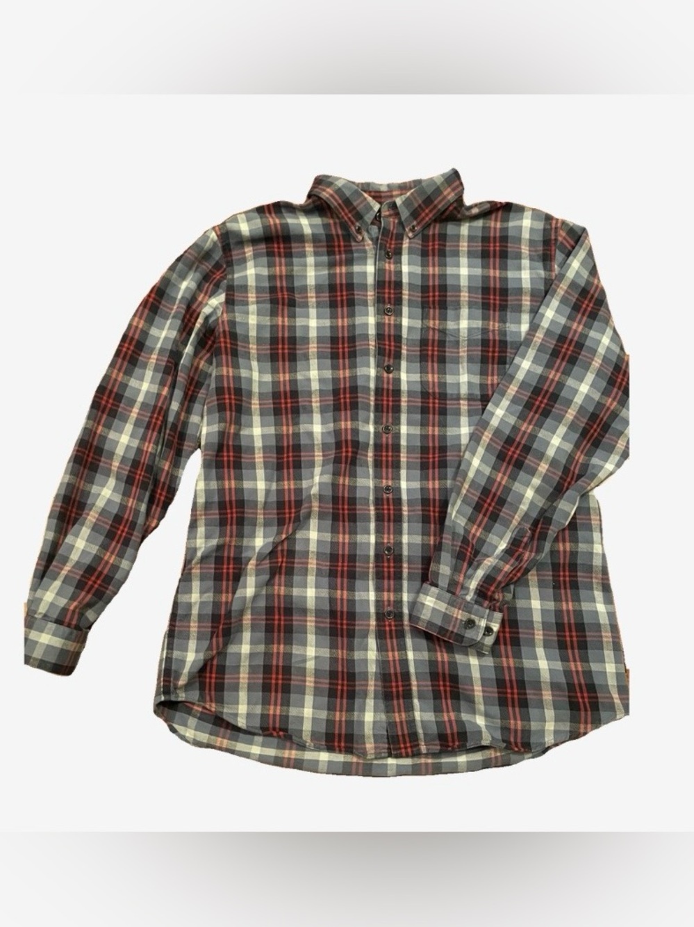 L.L. Bean Men's Plaid Button-Down Shirt - large tall